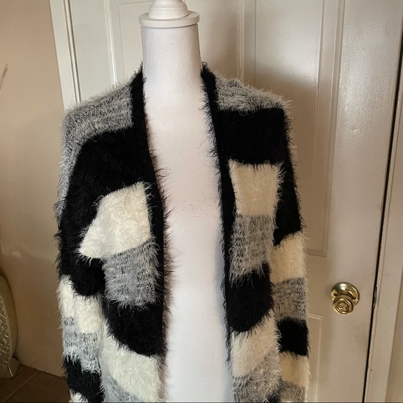 Volcom Women’s Fuzzy Open Front Sweater - Picture 5 of 16